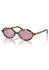 detail Miu Miu MU 04ZS VAU50D50 Sunglasses – Honey Havana/Burgundy