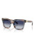 detail Dolce & Gabbana DG4498 34481455 Sunglasses – Striped Blue/Grey, Gradient Blue Lenses