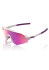 detail Sunglasses 100% SLENDALE SL - Matte Chalk - Purple Multilayer Mirror Lens