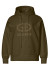 detail Women's Sweatshirt Goldbergh Giorgia Hooded Sweater Dark Olive