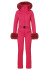 detail Goldbergh Angele Women's Ski Suit Faux Border Italian Rose