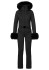 detail Goldbergh Angele Women's Ski Suit Faux Border Black 