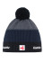 detail Men's cap Eisbär-Star Pompon MÜ SA-schwarzmel-d.cobalt-anthracite