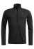 detail Men's functional turtleneck Ortovox 185 Rock'N'Wool Zip Neck M Black Raven