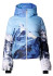 detail Women's down jacket - Perfect Moment Polar Flare Ski Jacket Iii Ski Lift Blue
