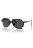 detail Sunglasses Prada PS 53ZS 1BO06F59 Matte Black/Dark Grey