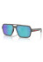 detail Sunglasses Prada PS A06S 16X08R59 Silver Grey/Light Green Mirror Blue