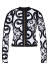 detail Women´s Top Goldbergh Rafaella Long Sleeve Zip Rashguard Black/White