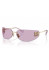 detail Miu Miu MU A51S ZVN90O75 Sunglasses Pale Gold/Pink