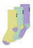 detail On Running Logo Sock High 3P Kids Bloom/Creek Kids Socks