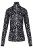 detail Kjus Women Kinetic Print Half-Zip Turtleneck, Espresso/White