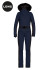 detail Women's overalls Goldbergh Parry Long Ski Suit Faux Border French Blue