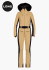 detail Women's overalls Goldbergh Parry Long Ski Suit Faux Border Lark