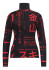 detail Women´s turtleneck Goldbergh Misato Ski Pully Street Signs Black/Red