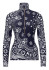 detail Women's turtleneck Goldbergh Toriko Ski Pully Bandana Paisley Blue