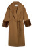 detail APPARIS Jill Wool Coat Camel/Mink