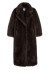detail APPARIS Gabrielle Sable Maxi Coat Fauve Multi