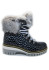 detail Women's winter boots Nis 1915450/30 Scarponcino Pelle St. Vernice Bk/Sil Lapin