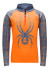 detail Children's turtleneck SPYDER 196079-824 -MINI MAZE-ZIP T-NECK-BRYTE ORANGE