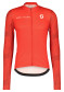 preview Men’s cycling jersey Scott Shirt M's RC Team 10 LS – Fiery Red / White