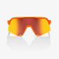 preview 100% S3 - Soft Tact Neon Orange - HiPER Red Multilayer Mirror Lens