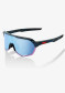 preview Sunglasses 100% S2 Black Holographic, HiPER Blue Multilayer Mirror Lens