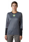 preview Women's cycling jersey Fox W Defend Race Ls Jersey Pewter