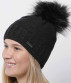 preview Women's Sherpa hat GAIA merino mel black