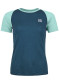preview Dámské triko Ortovox 120 Tec Fast Mountain Ts W Petrol Blue