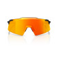 preview 100% Aerocraft - Soft Tact Black - HiPER Red Multilayer Mirror Lens