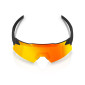 preview 100% Aerocraft - Soft Tact Black - HiPER Red Multilayer Mirror Lens