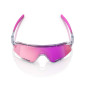 preview 100% SLENDALE Sunglasses – Polished Translucent Grey / Purple Multilayer Mirror Lens
