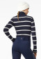 preview Goldbergh Mimi Long Sleeve Knit Sweater Breton Stripe Blue/Cream