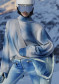 preview Women's Sweater Goldbergh Mouna Long Sleeve Knit Sweater Denim Print