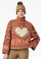 preview Goldbergh Aimee Long Sleeve Knit Sweater Army/Orange