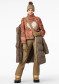 preview Goldbergh Aimee Long Sleeve Knit Sweater Army/Orange