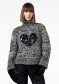 preview Women's Sweater Goldbergh Aimee Long Sleeve Knit Sweater Black/Cream