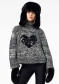 preview Women's Sweater Goldbergh Aimee Long Sleeve Knit Sweater Black/Cream