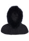 preview Goldbergh Naomi Hooded Scarf Faux Border Black