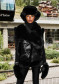 preview Goldbergh Cher Fluffy Aviator Hat Black