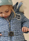 preview Kids' jacket Poivre Blanc W24-1201-Bbgl Synthetic Down Ski Tweed Gothic Blue