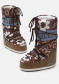 preview Dámské boty Moon Boot Icon Flower-MH07 Brown/Elephant Grey