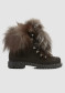 preview Women's winter boots Nis 2115403/4 Scarponcino Pelle Stamp. Black/Pelliccia Volpe