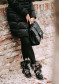 preview Women's winter boots Nis 2115403/4 Scarponcino Pelle Stamp. Black/Pelliccia Volpe