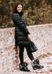 preview Women's winter boots Nis 2115403/4 Scarponcino Pelle Stamp. Black/Pelliccia Volpe