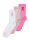 preview On Running Logo Sock High 3P, Mauve/Raspberry