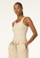 preview Women's tank top Goldbergh Manon Tank With Bra Champagne