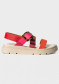 preview Nis MIRANDA/3 Sandalo Pelle/Fibbia Rosso Multic.