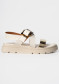 preview Women's shoes Nis Sandalo Pelle/Fibbia Off-White/Oro