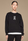 preview Women's Sweatshirt On Running Club Crew – Black